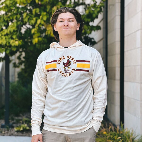 Comfort Wash Walking Cy Cream Hooded Long Sleeve